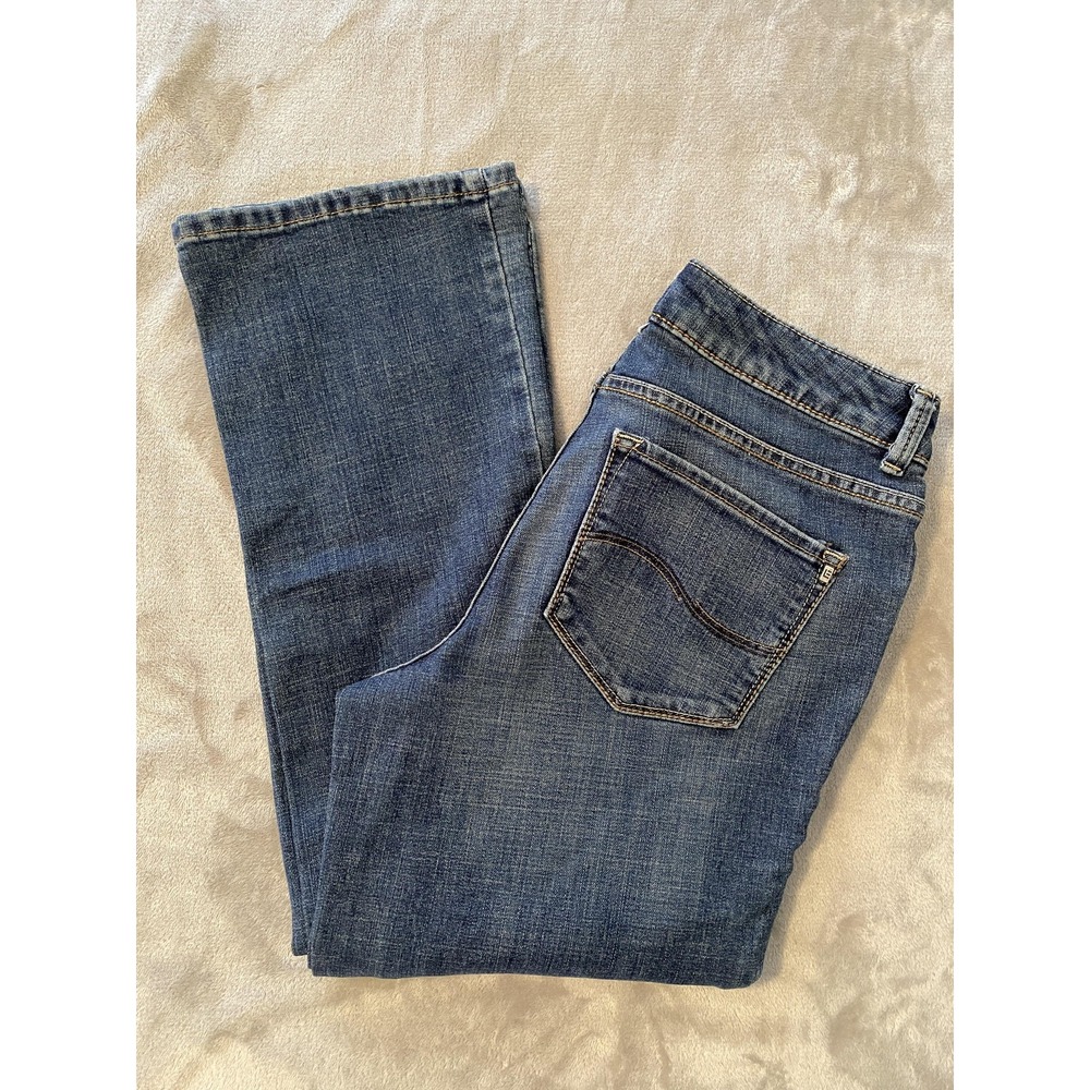 Lee Jeans Womens 10 Petite Blue Modern Series Curvy Fit‎ Bootcut Stretch Denim